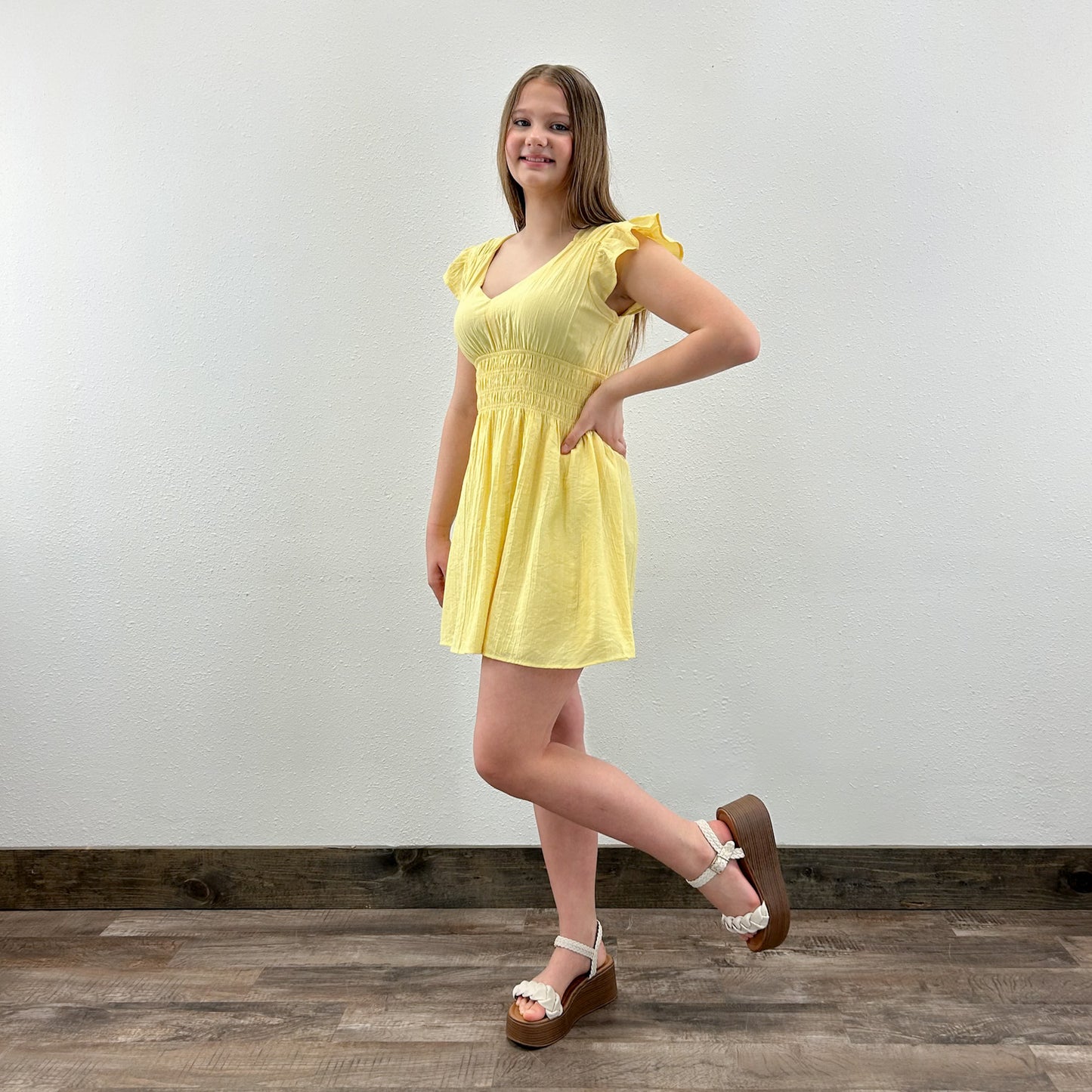 Yellow Mini Dress