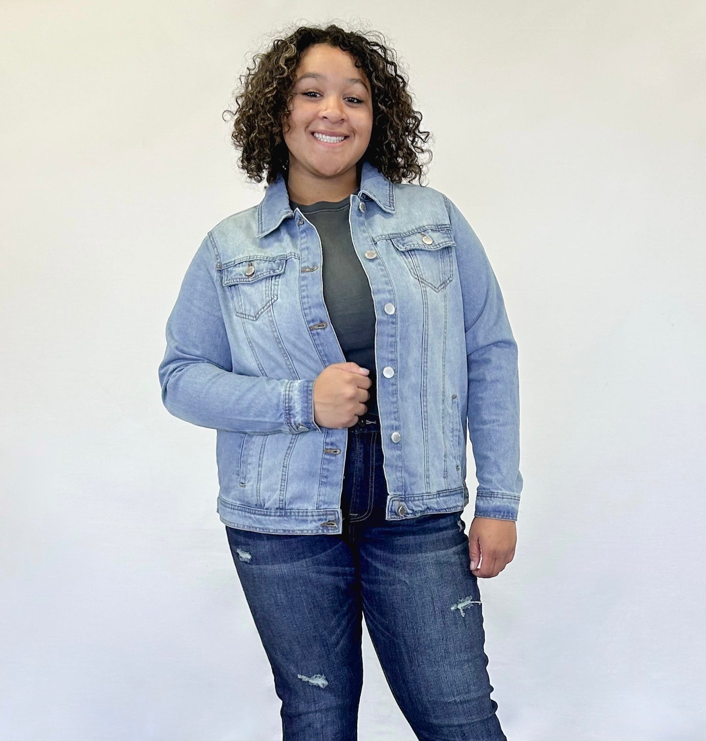 Curvy Denim Jacket