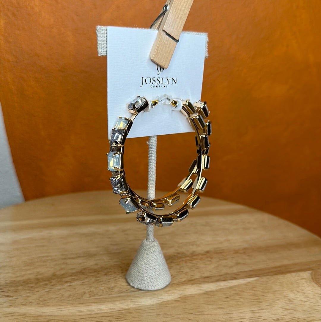 Rhinestone Hoops