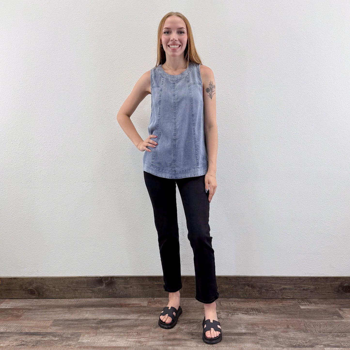Chambray Top