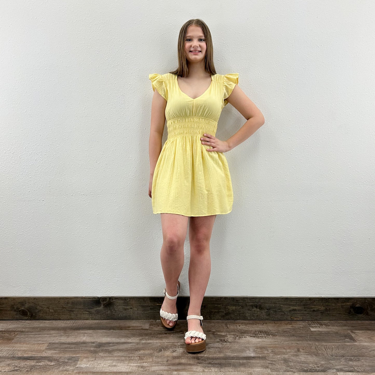 Yellow Mini Dress