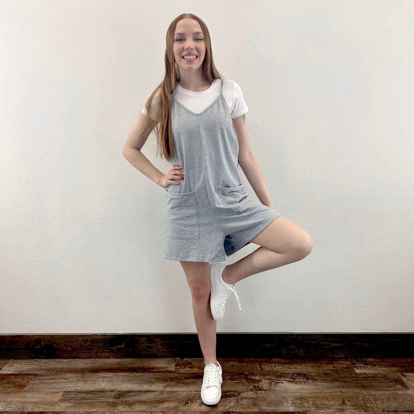Gray Romper