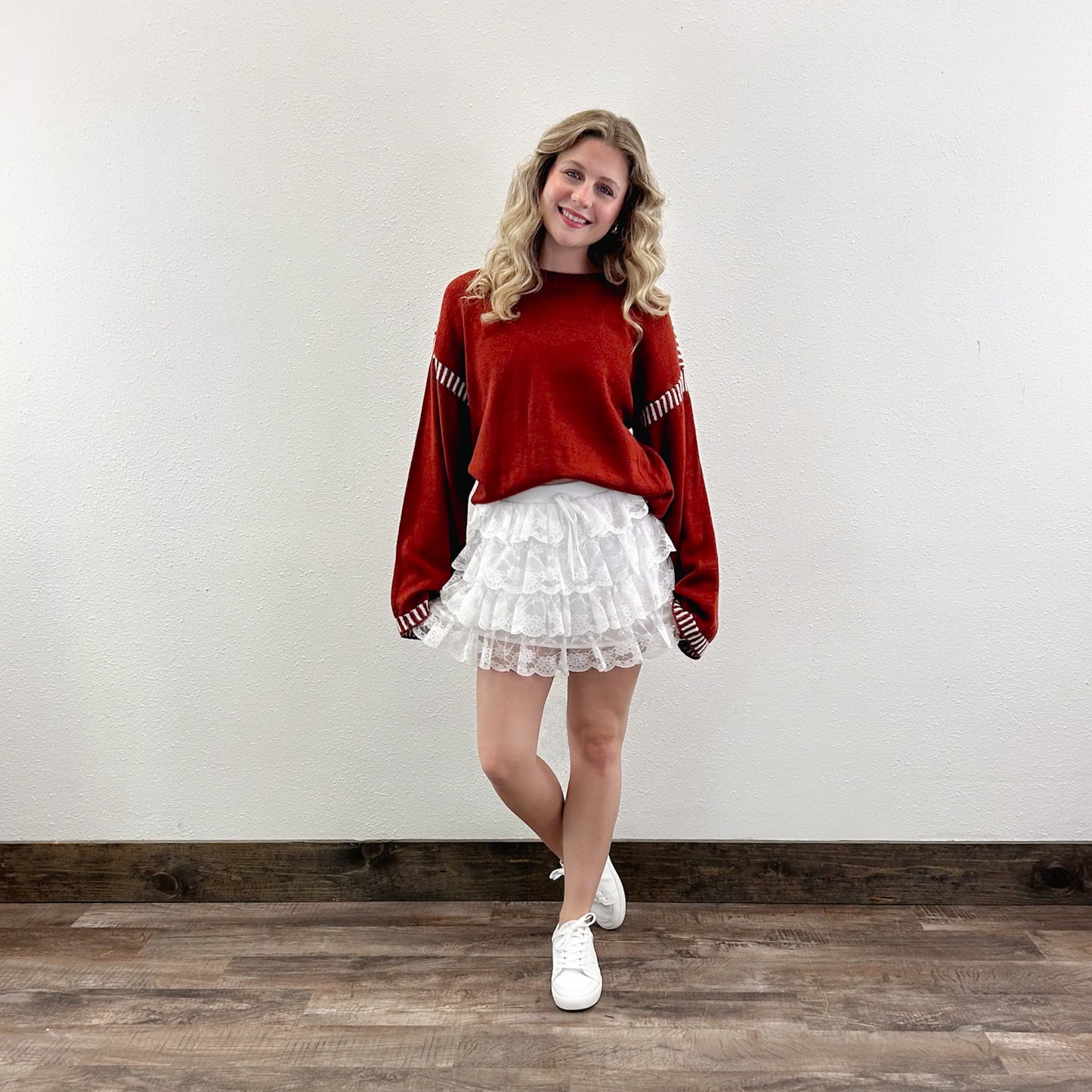 Lace Ruffle Skort