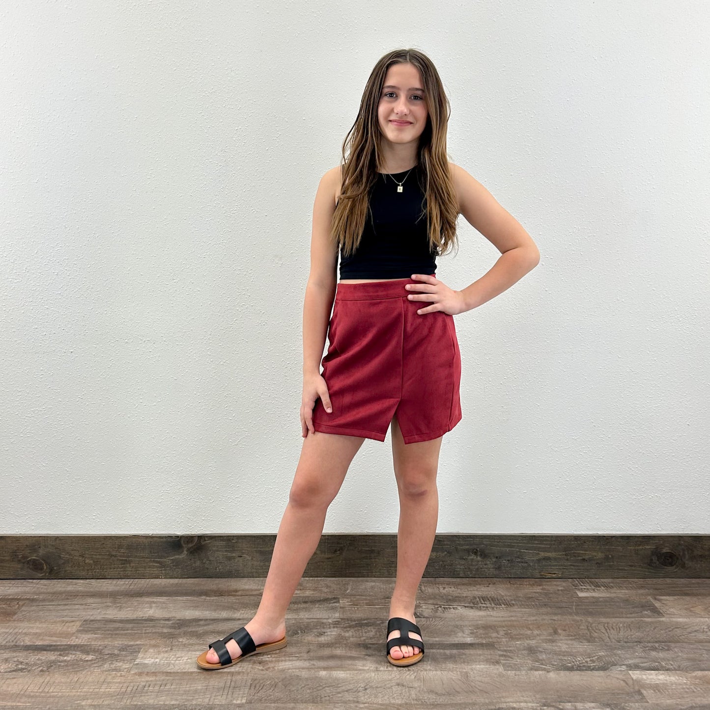 Faux Suede Skirt