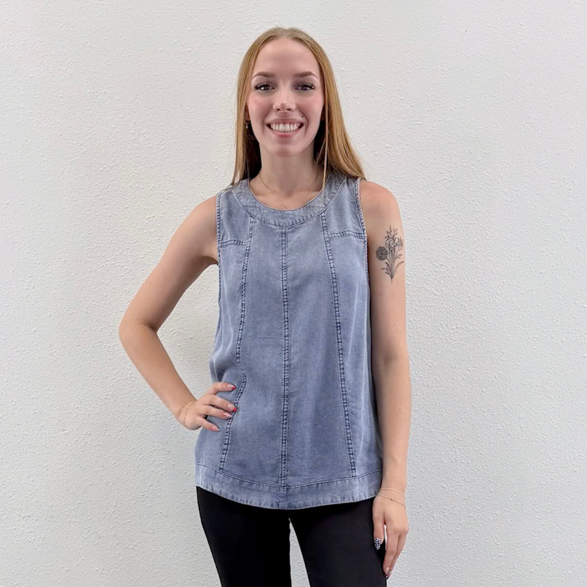 Chambray Top