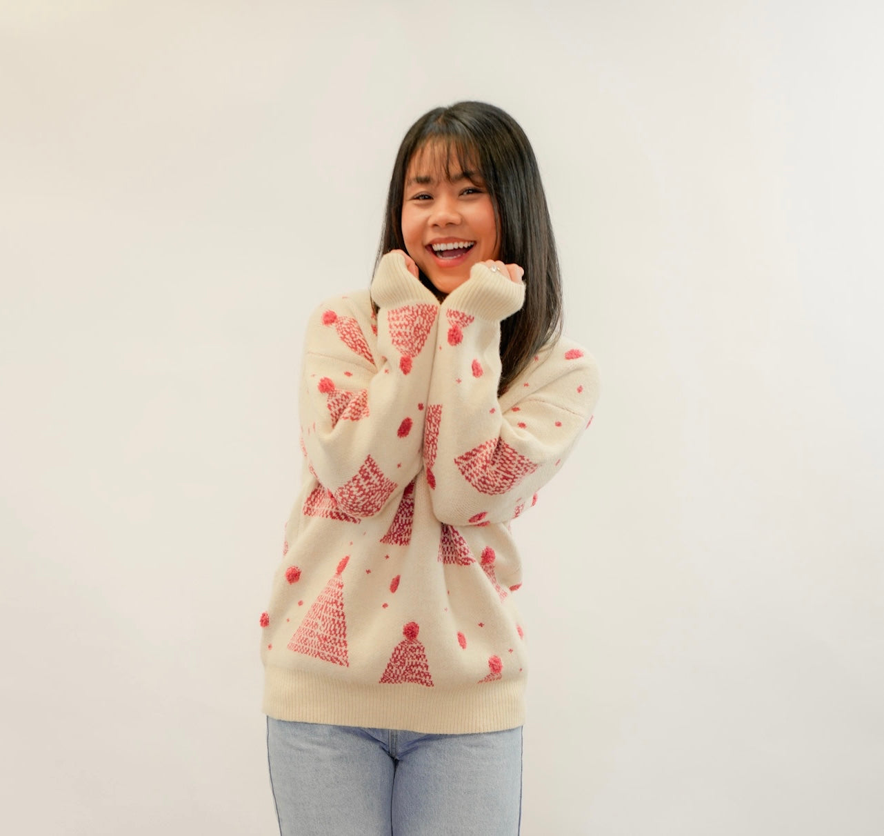 Pompom Pullover Sweater