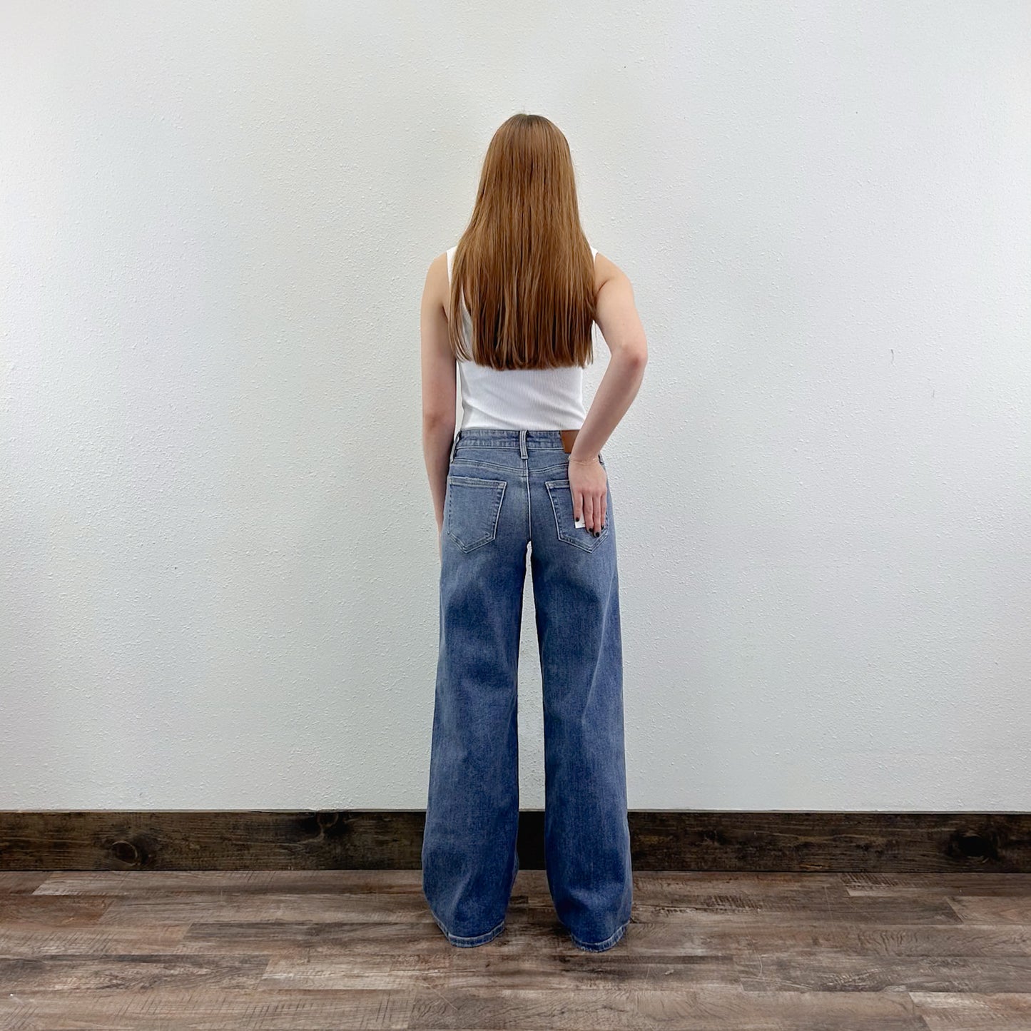 Midrise Wideleg Jeans
