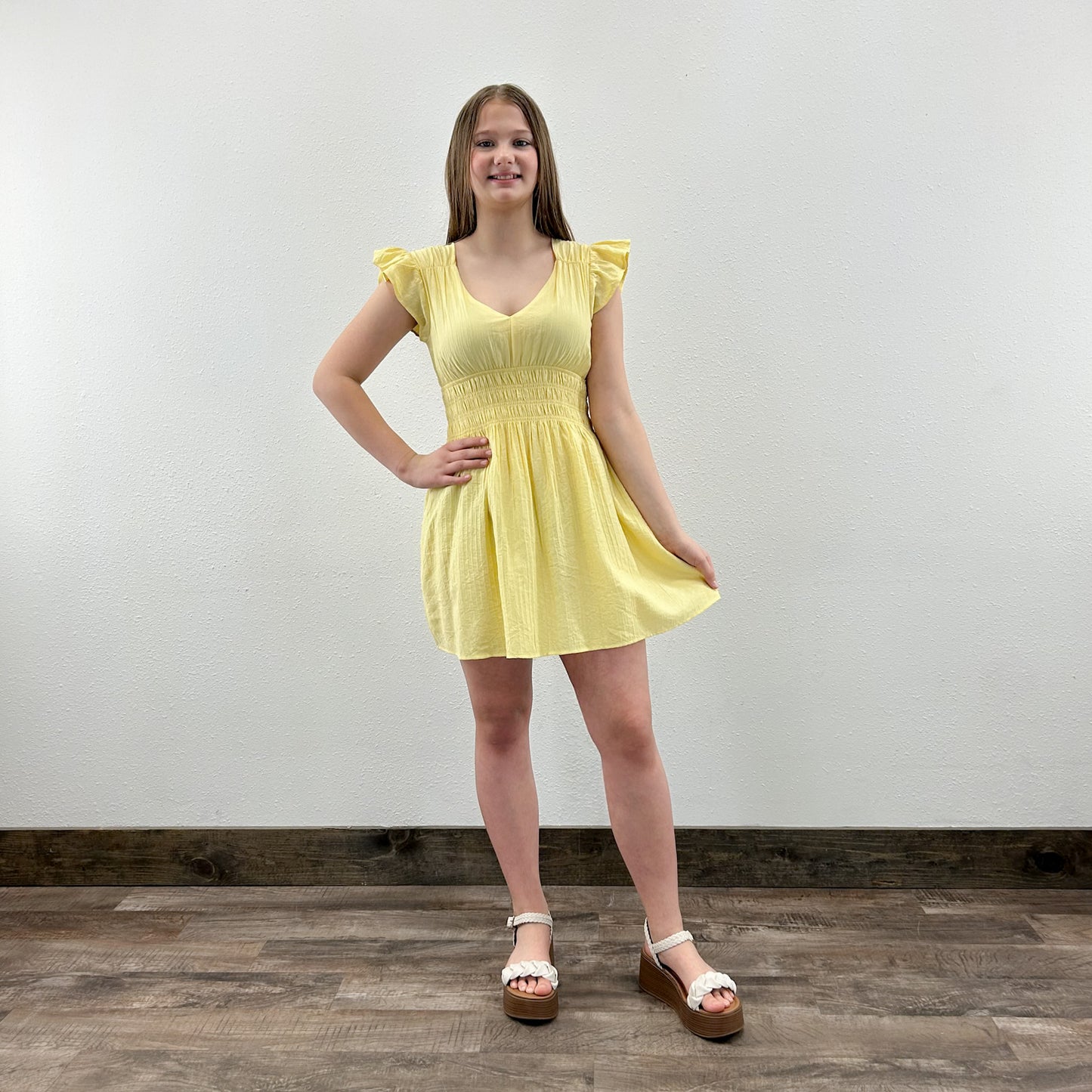 Yellow Mini Dress