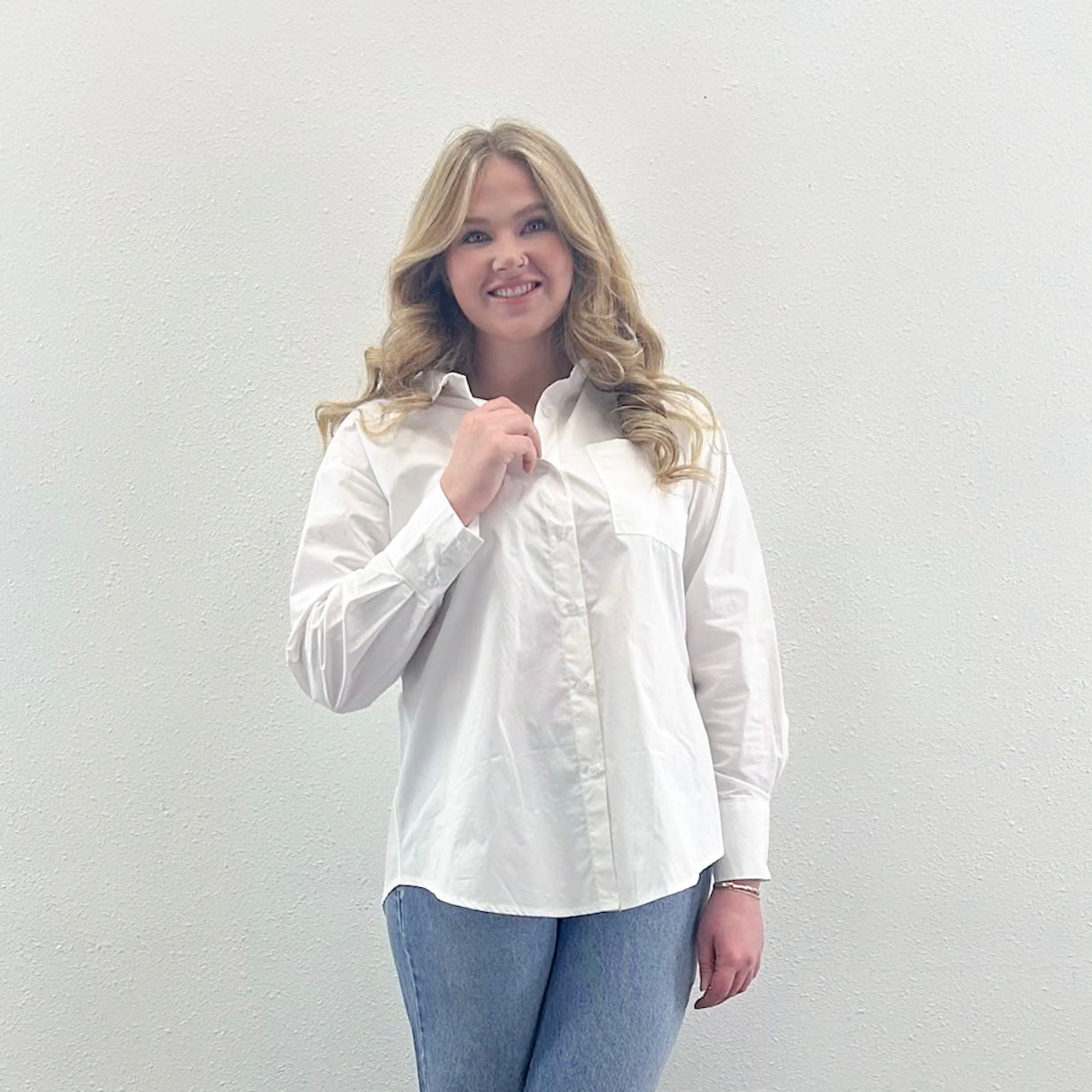 Lapel Button Down