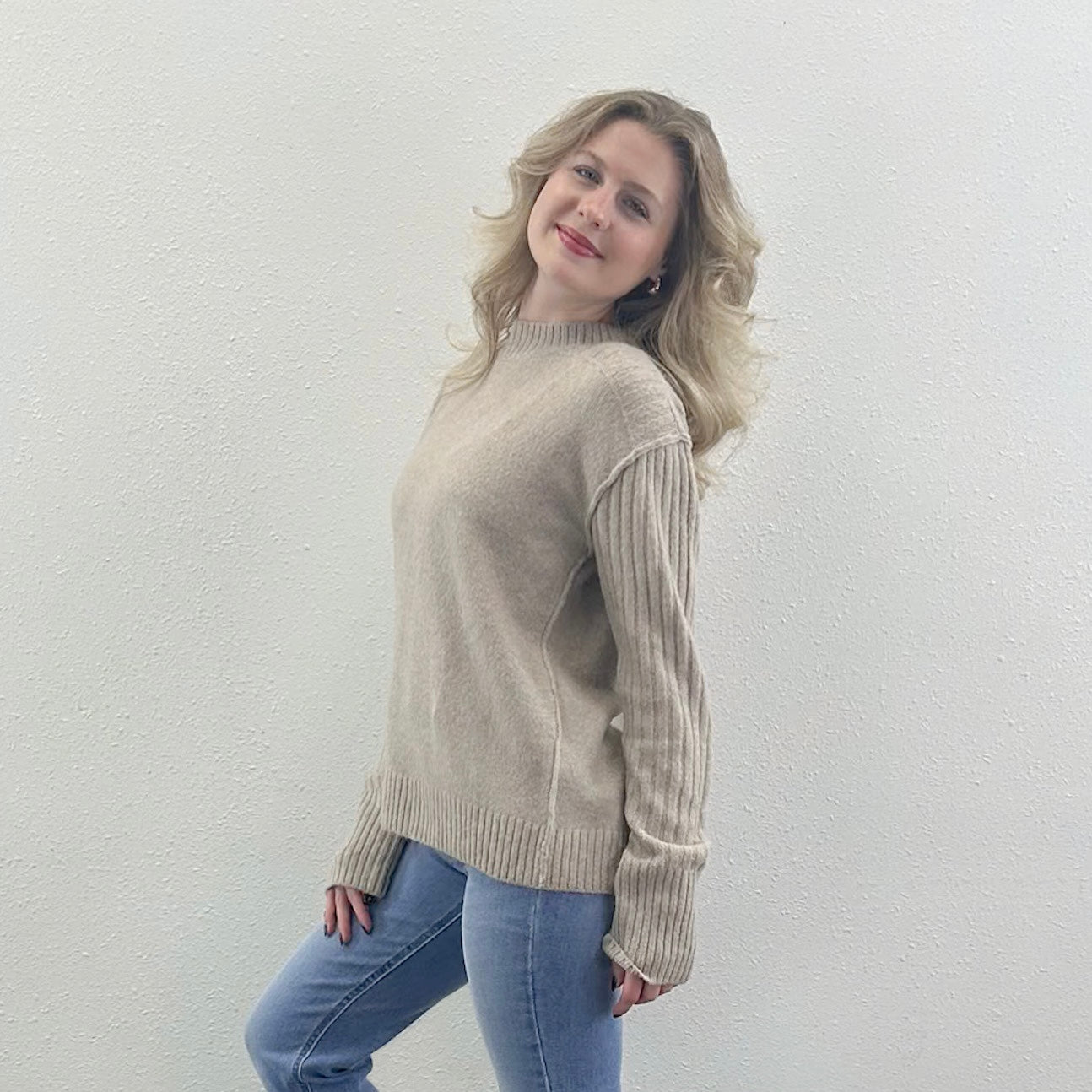 Raised Seam Sweater