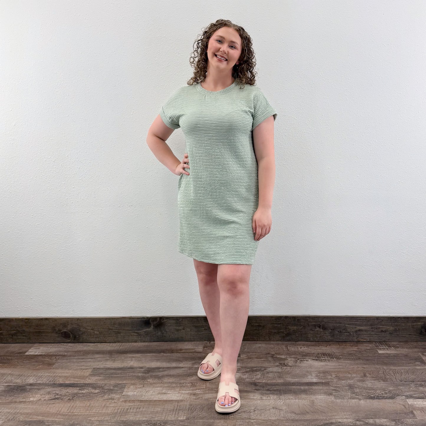 Crinkle T-Dress