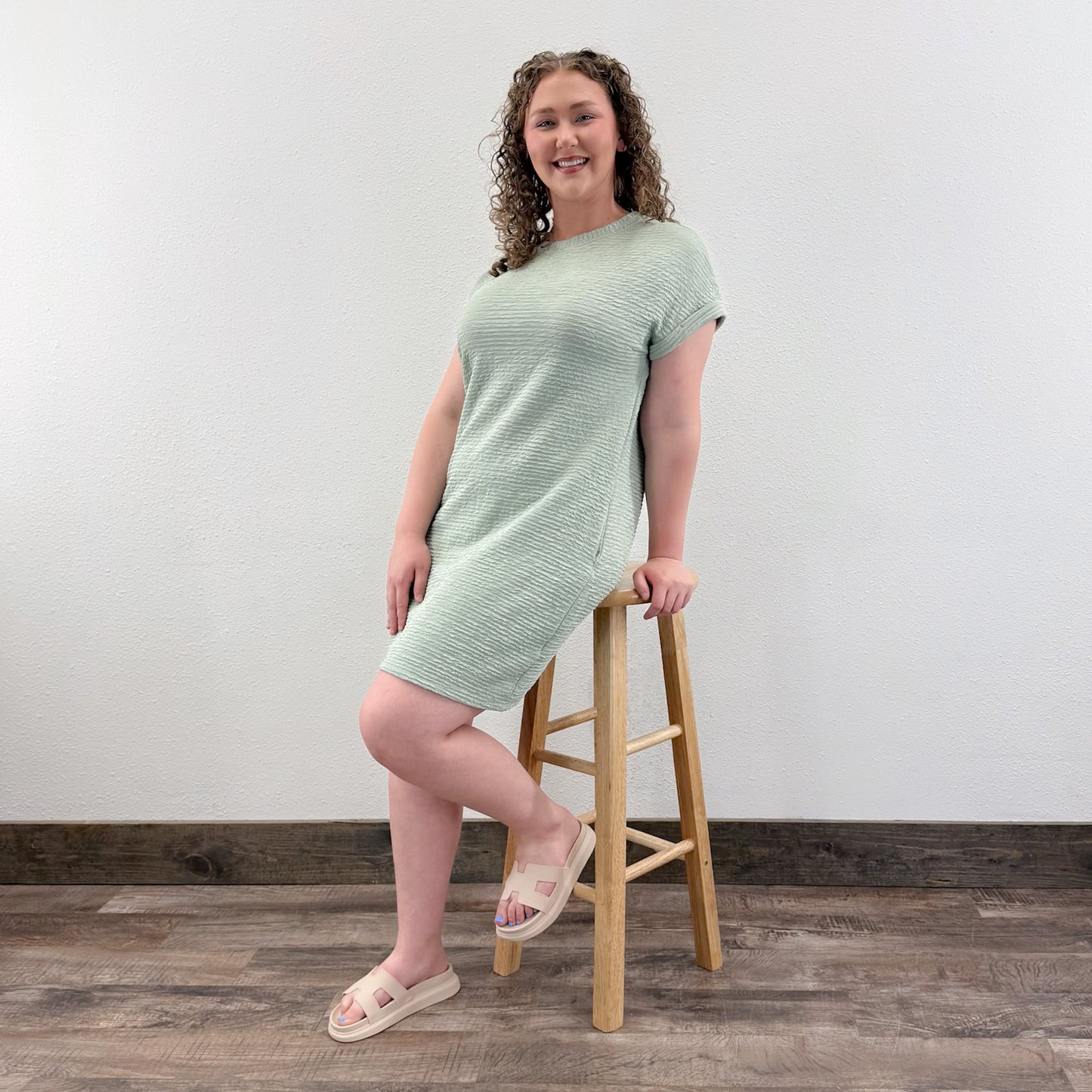 Crinkle T-Dress