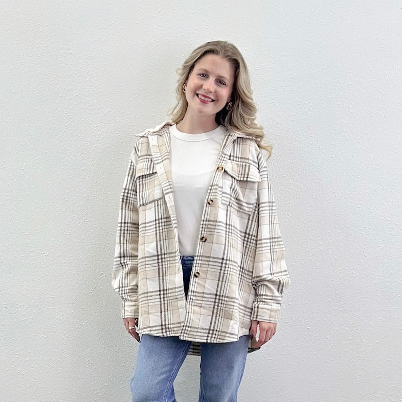 Plaid Hood Shacket