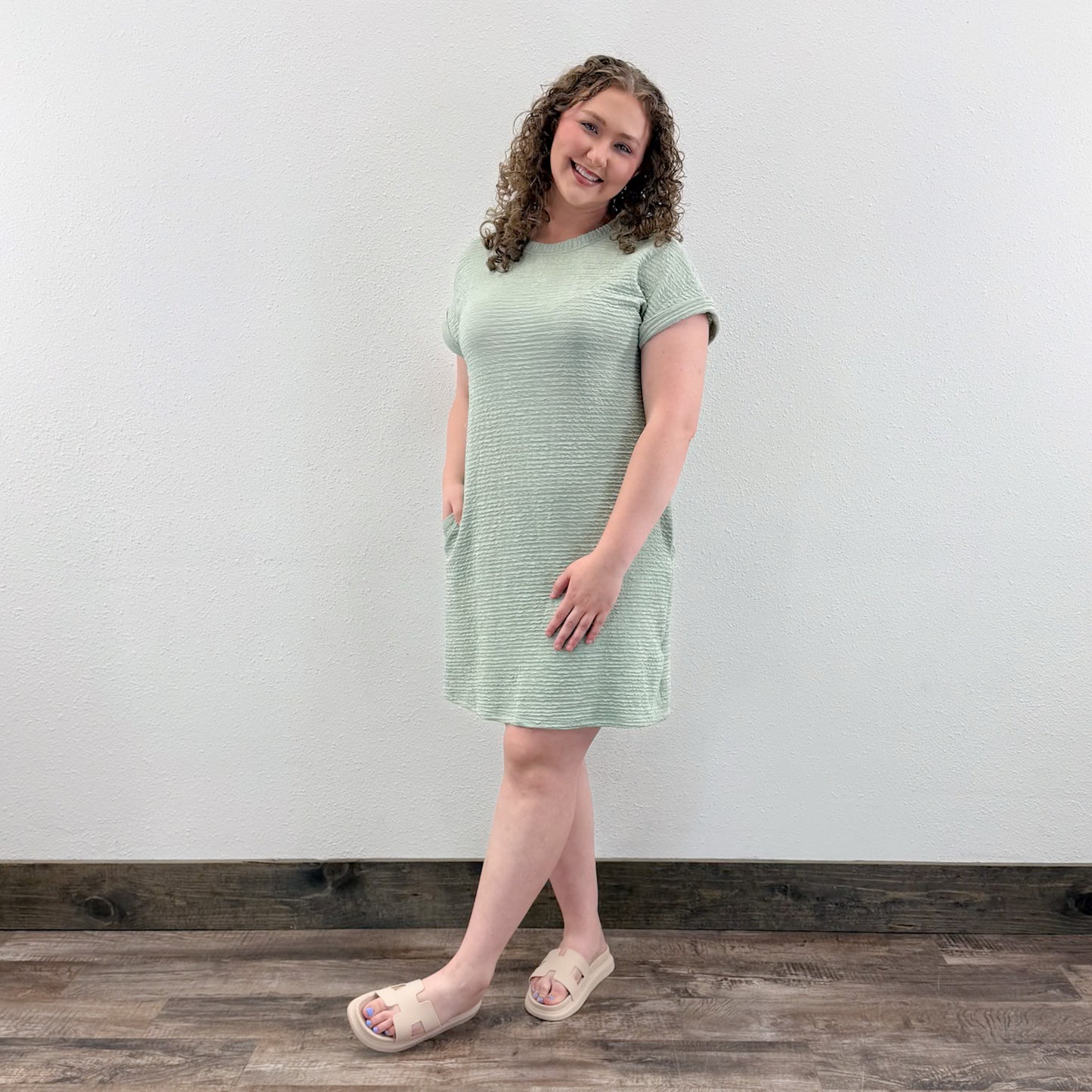 Crinkle T-Dress