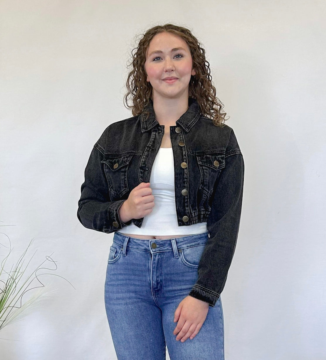Cropped Denim Jacket