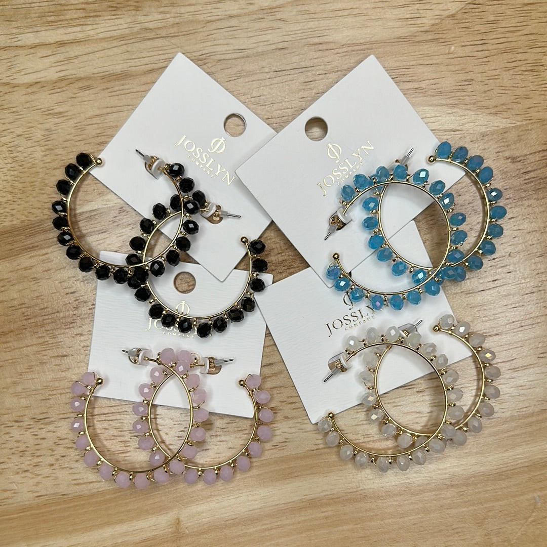 Glass Bead Hoops