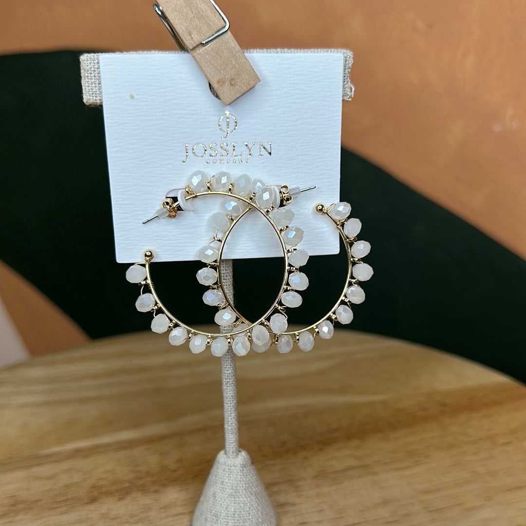 Glass Bead Hoops