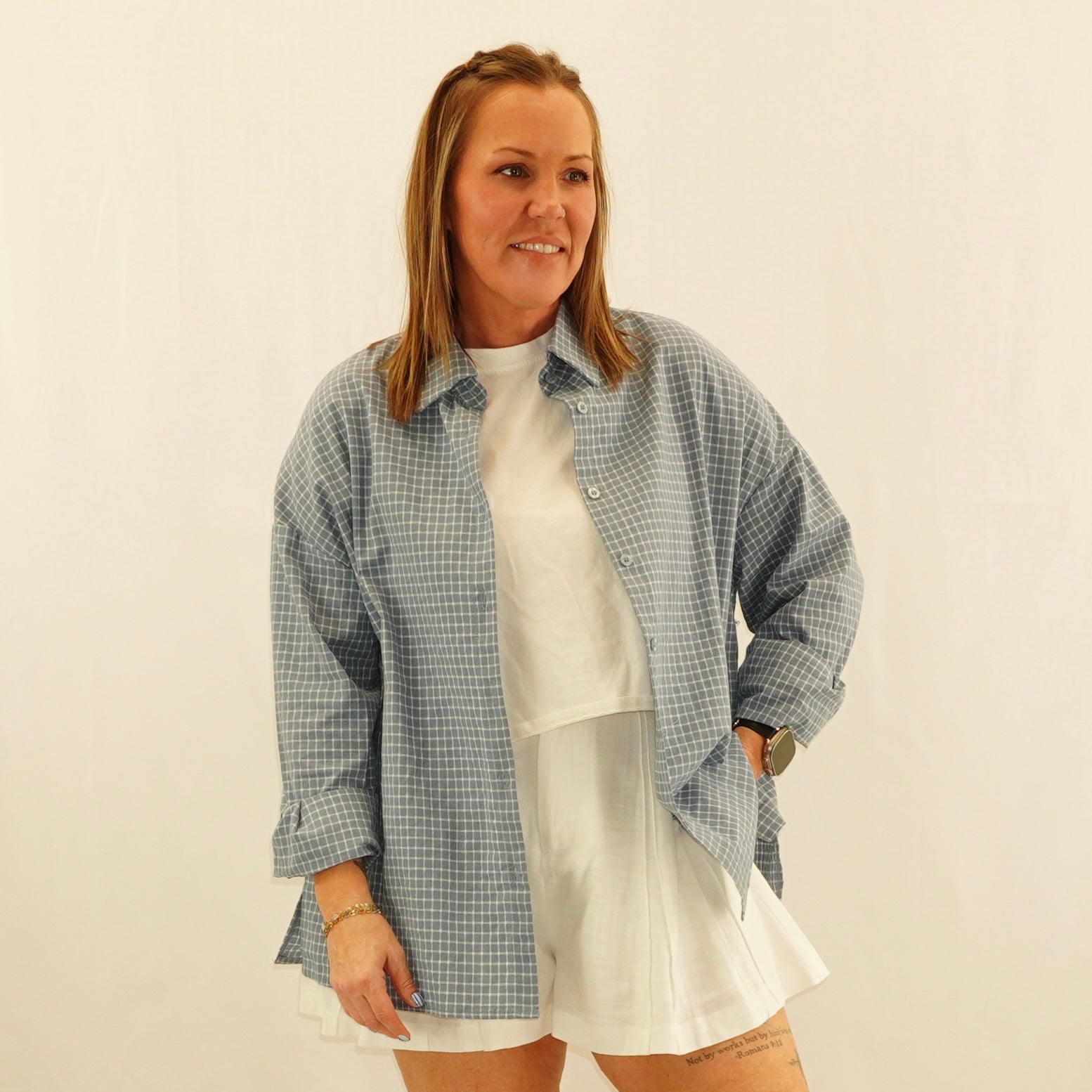 Checker Button down