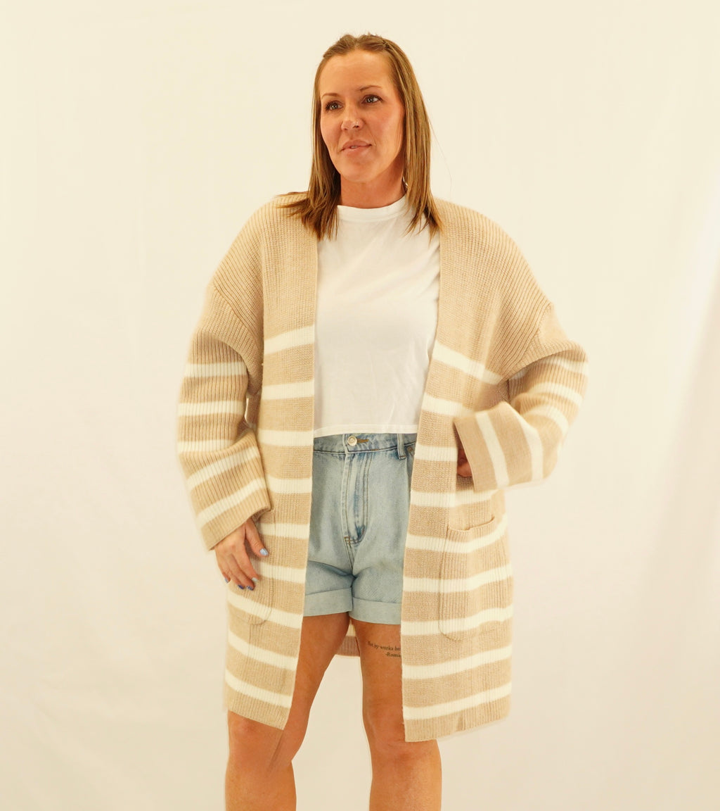 Striped Maxi Cardi