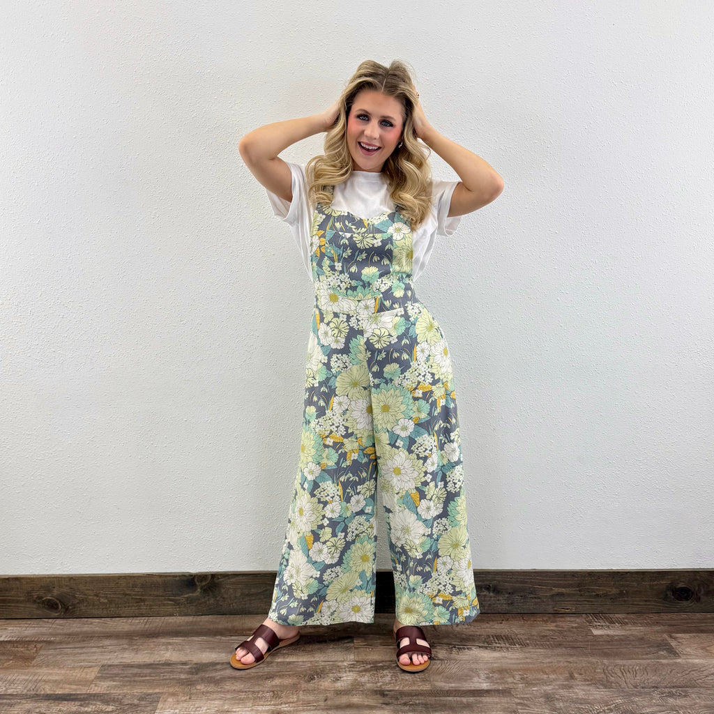 Floral Overalls
