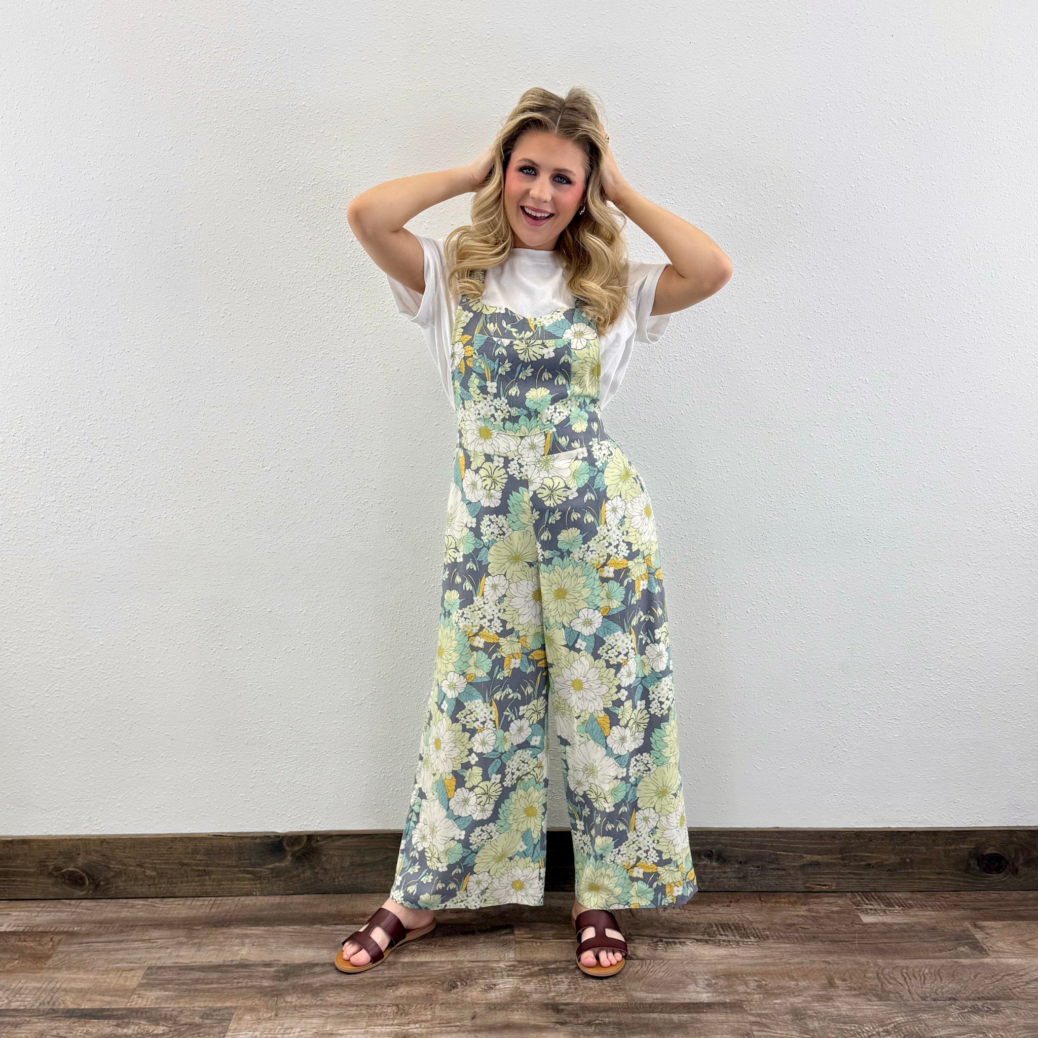 Floral Overalls