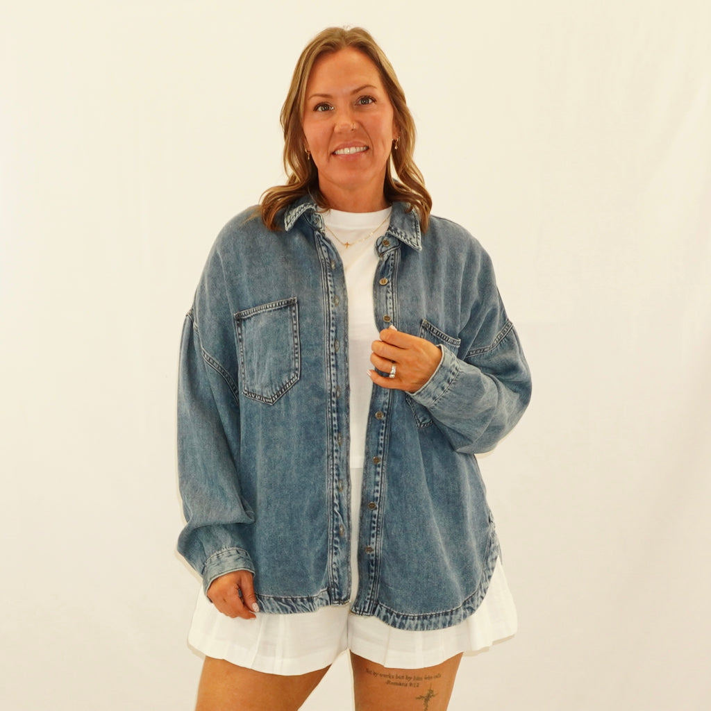 Chambray Button down