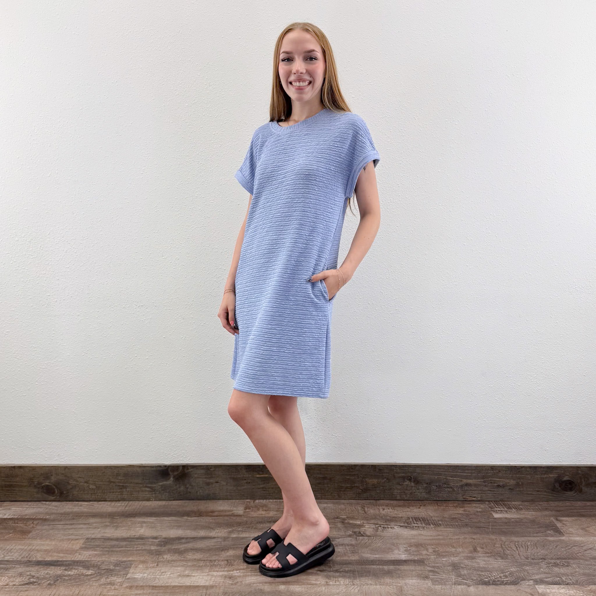 Crinkle T-Dress
