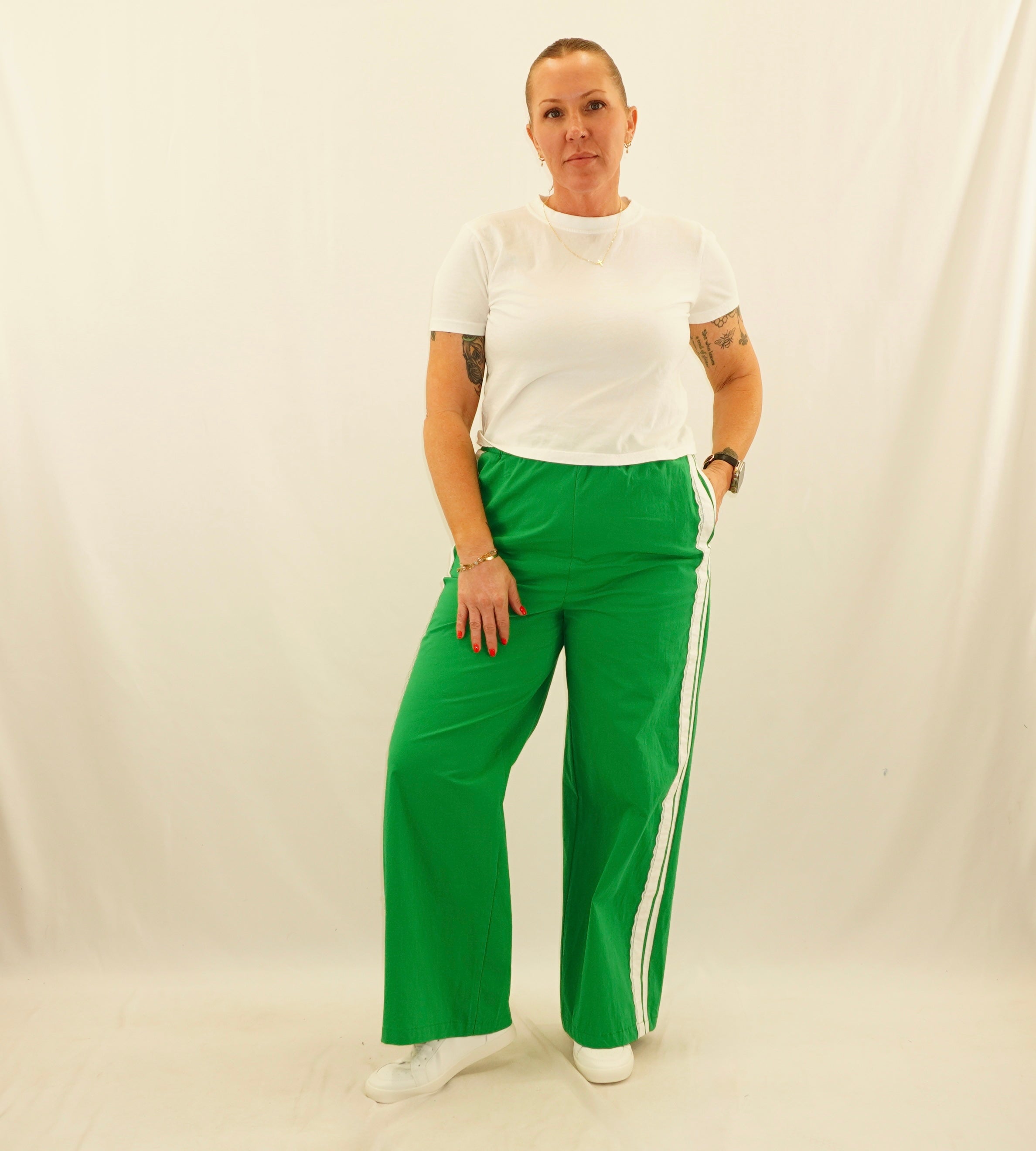 Lace Track Pants