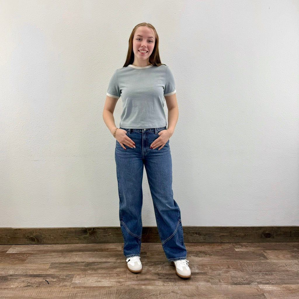 Hidden Straight Jeans