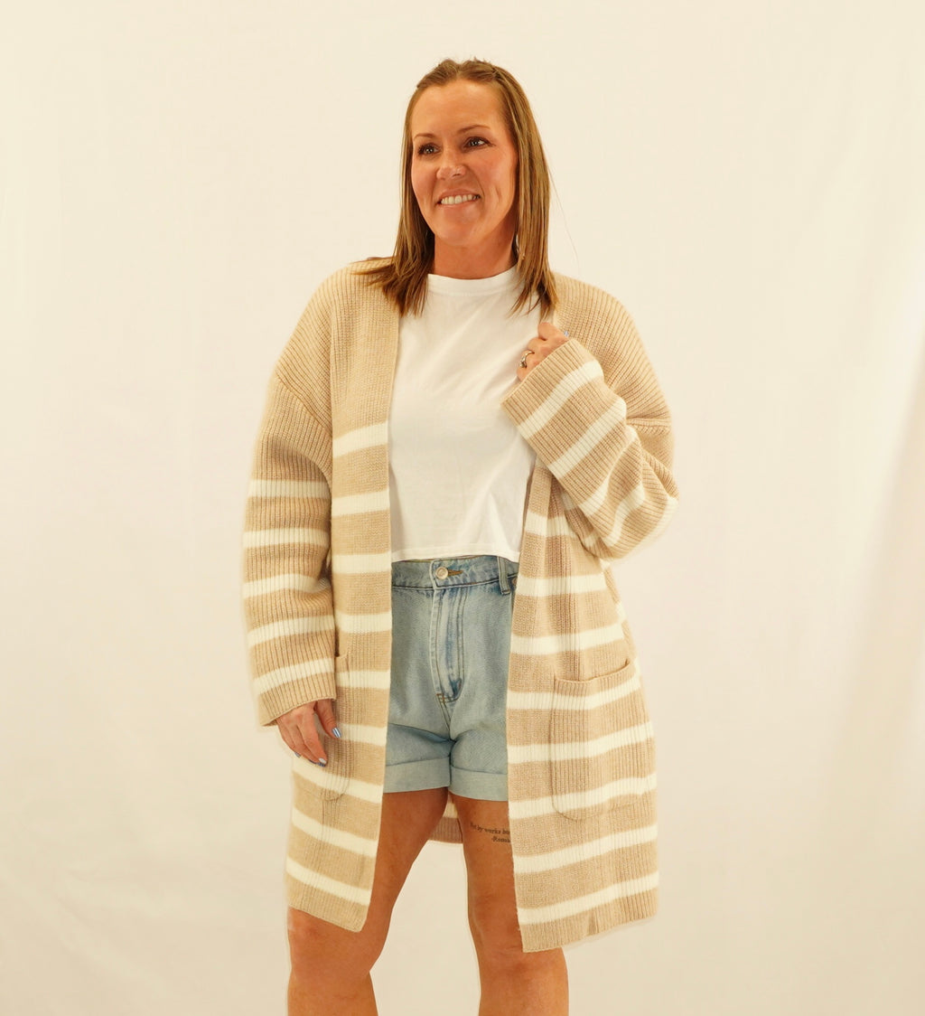 Striped Maxi Cardi