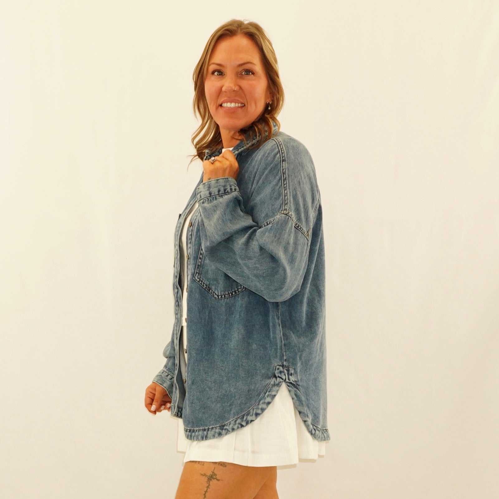 Chambray Button down