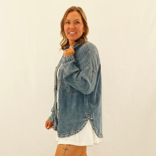 Chambray Button down