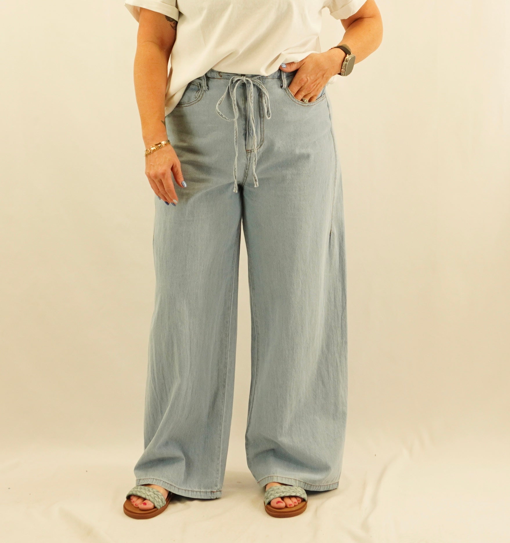 Drawstring Jeans