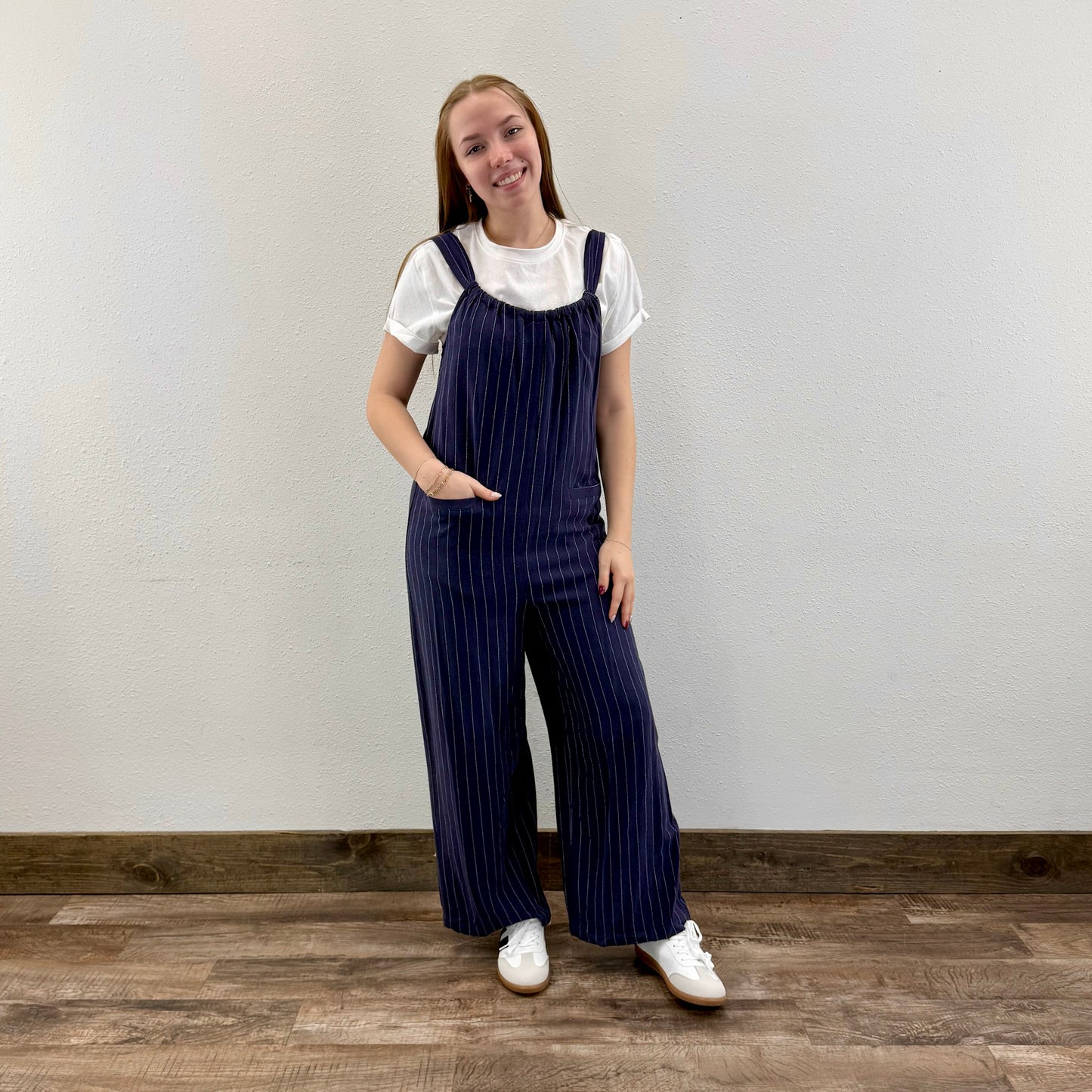 Pinstripe Jumpsuit