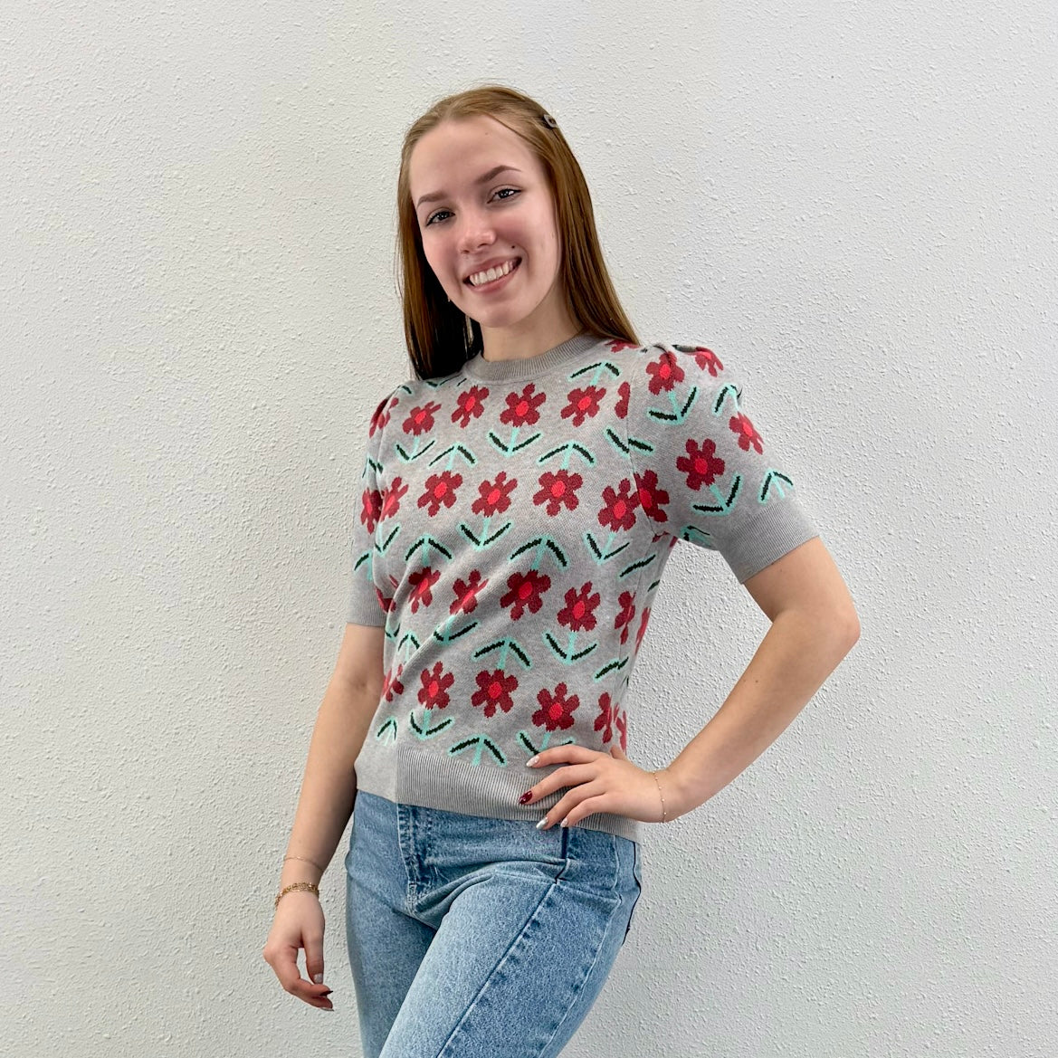 Floral Knit Top