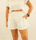 Pintuck Shorts