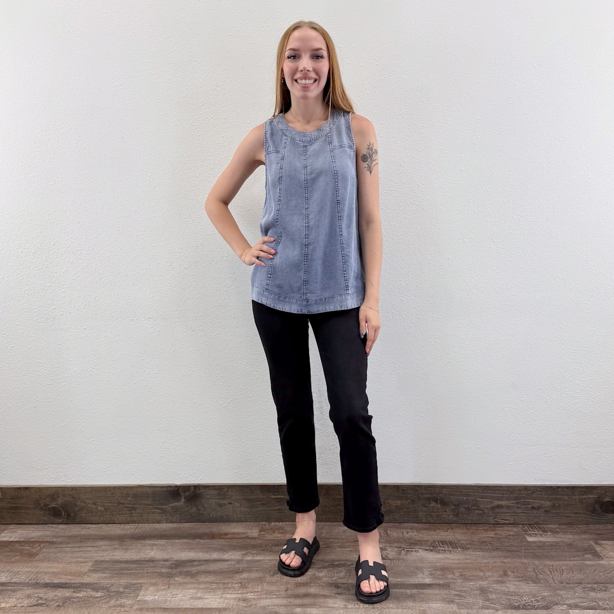 Chambray Top