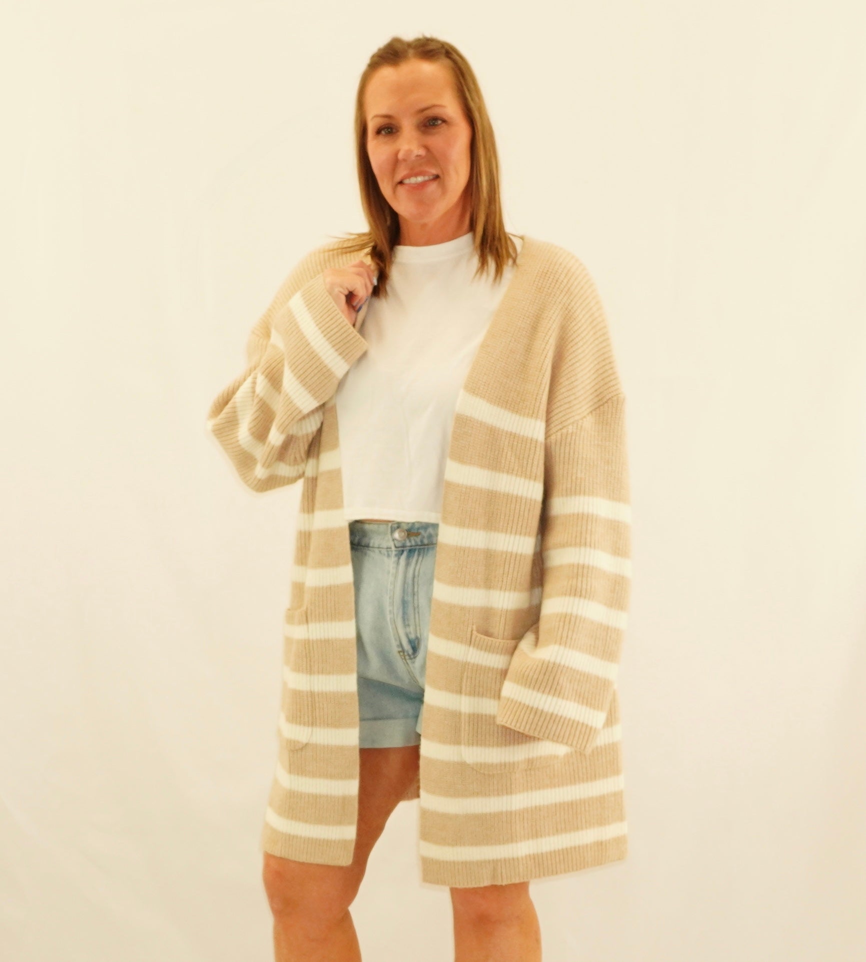 Striped Maxi Cardi