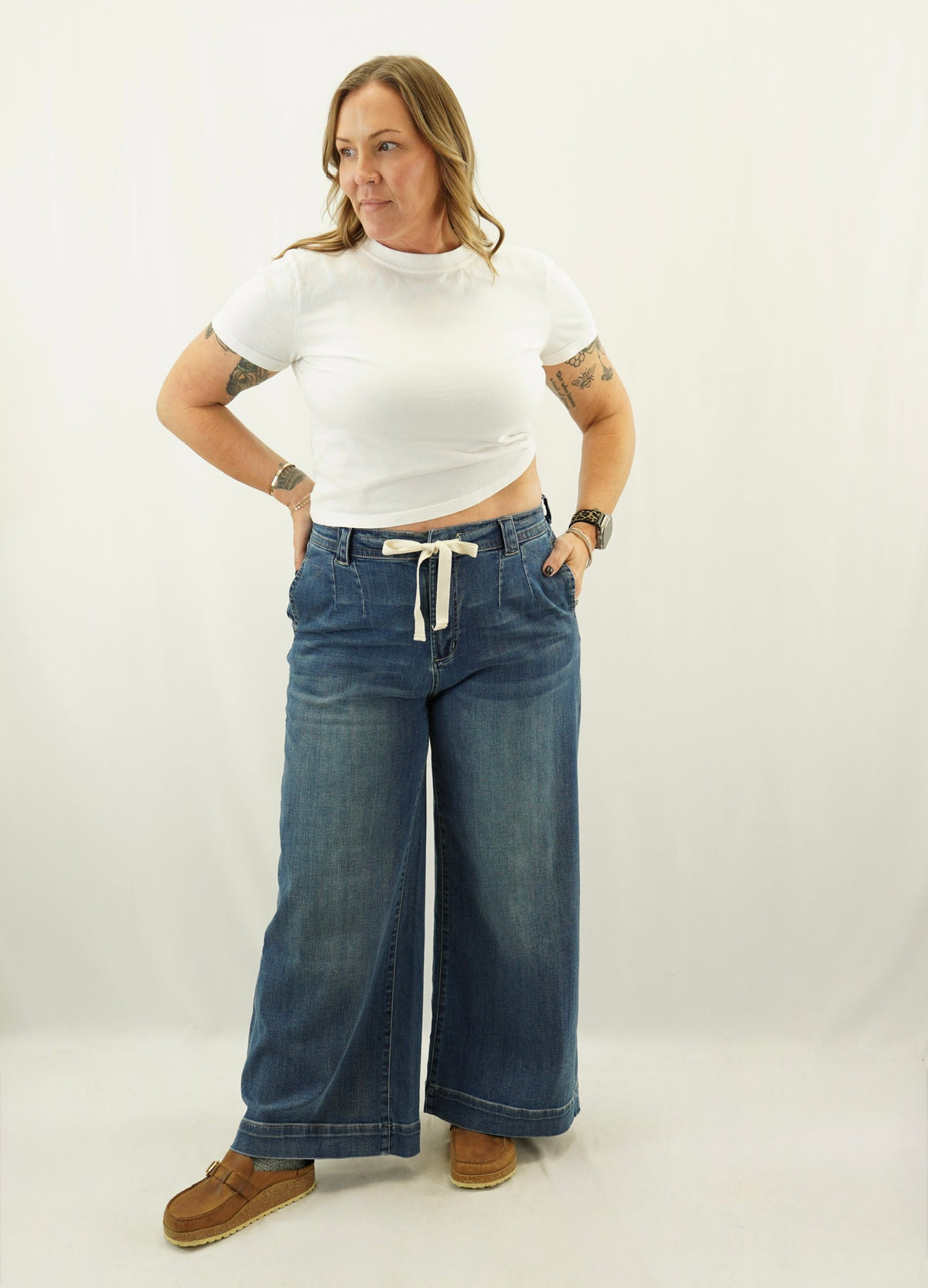Tie Palazzo Pants