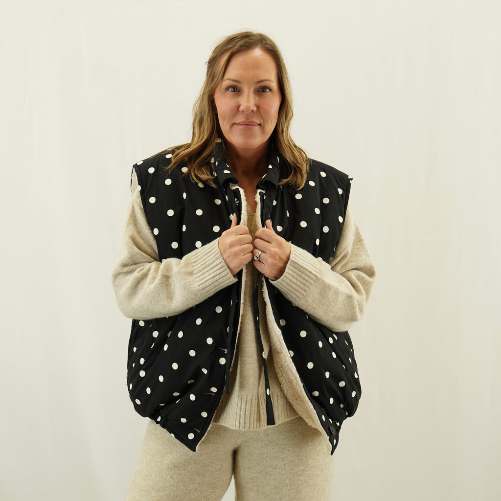 Dot Puffer Vest