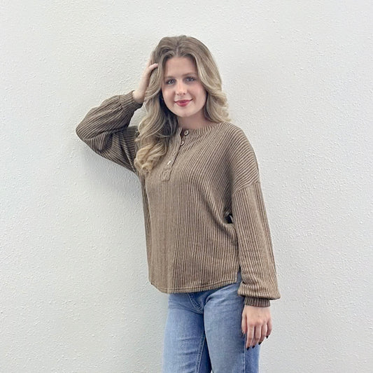 Button Knit Top