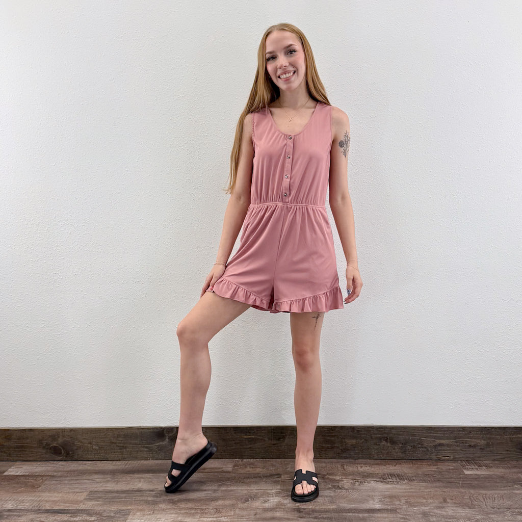 Ruffle Hem Romper
