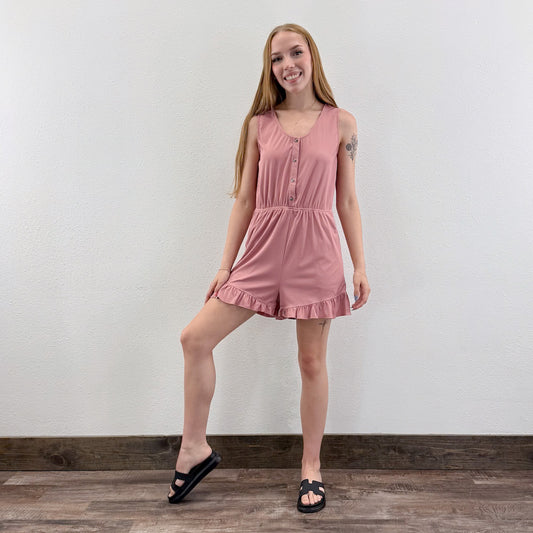 Ruffle Hem Romper