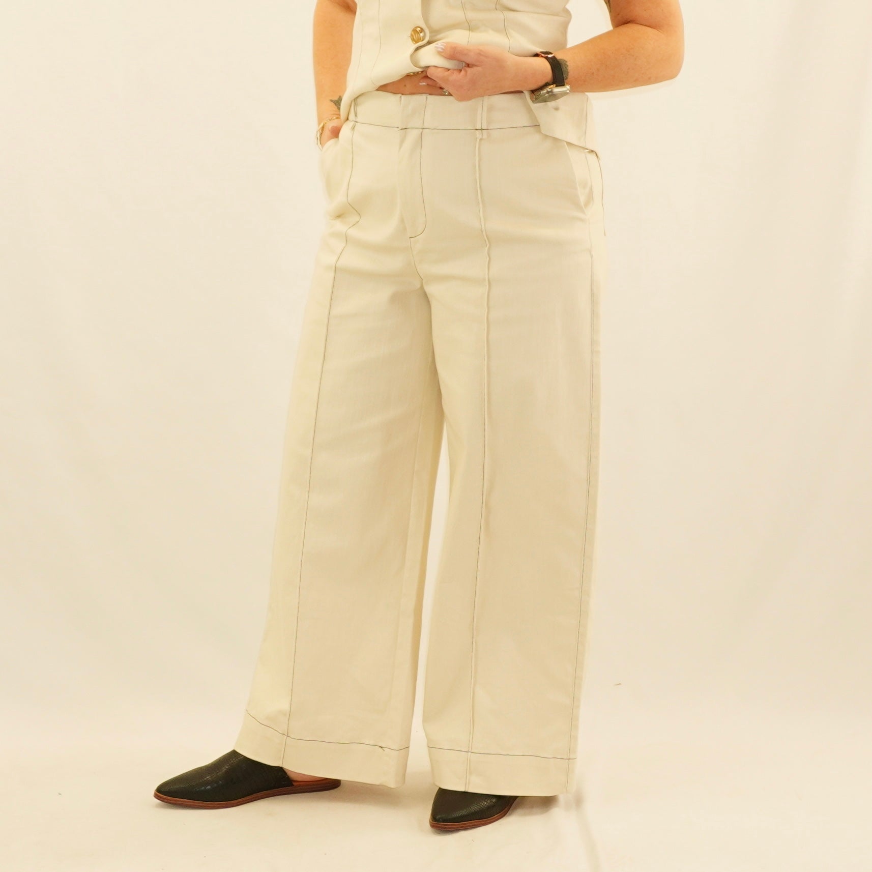 Cream Pants