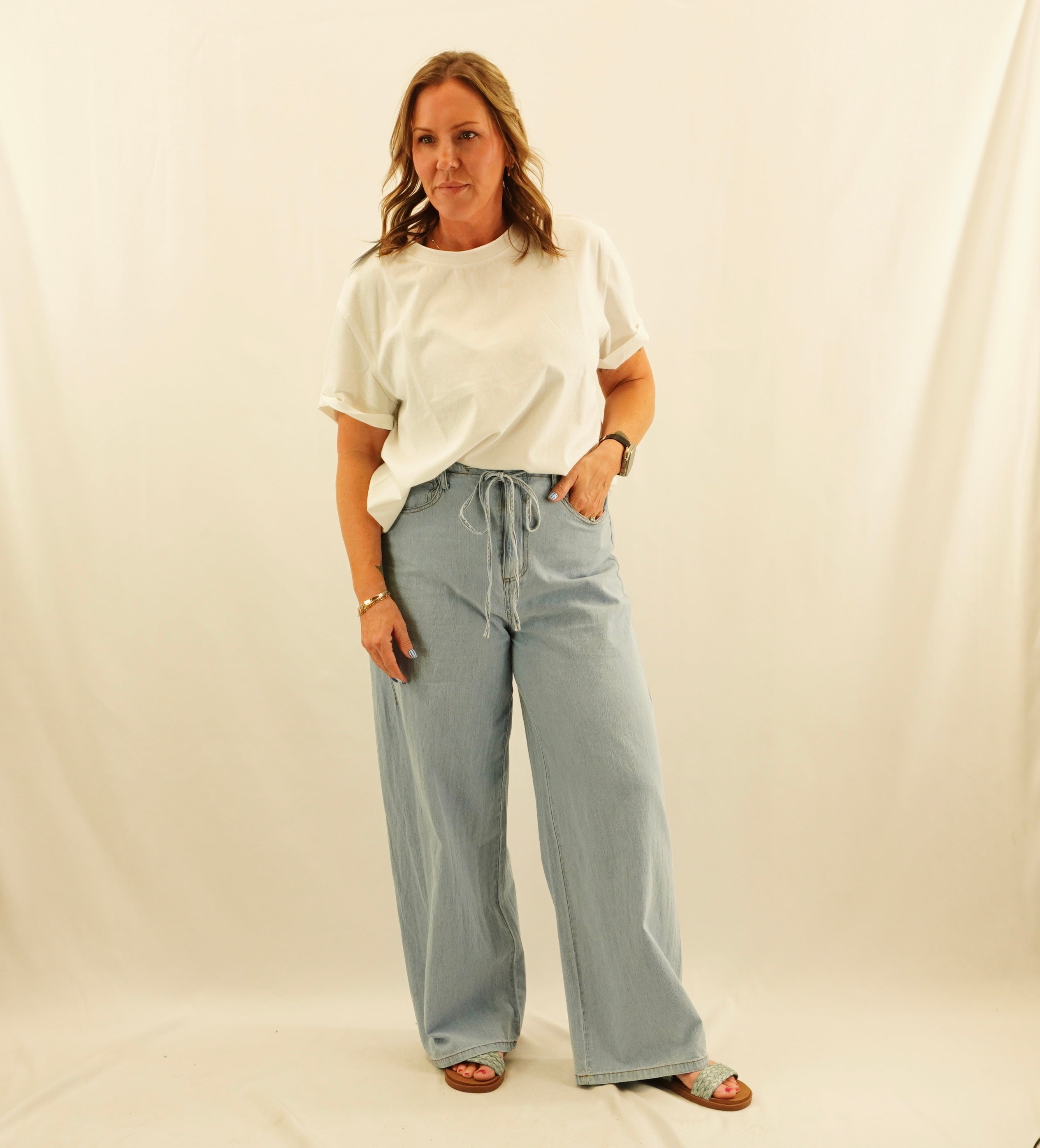 Drawstring Jeans