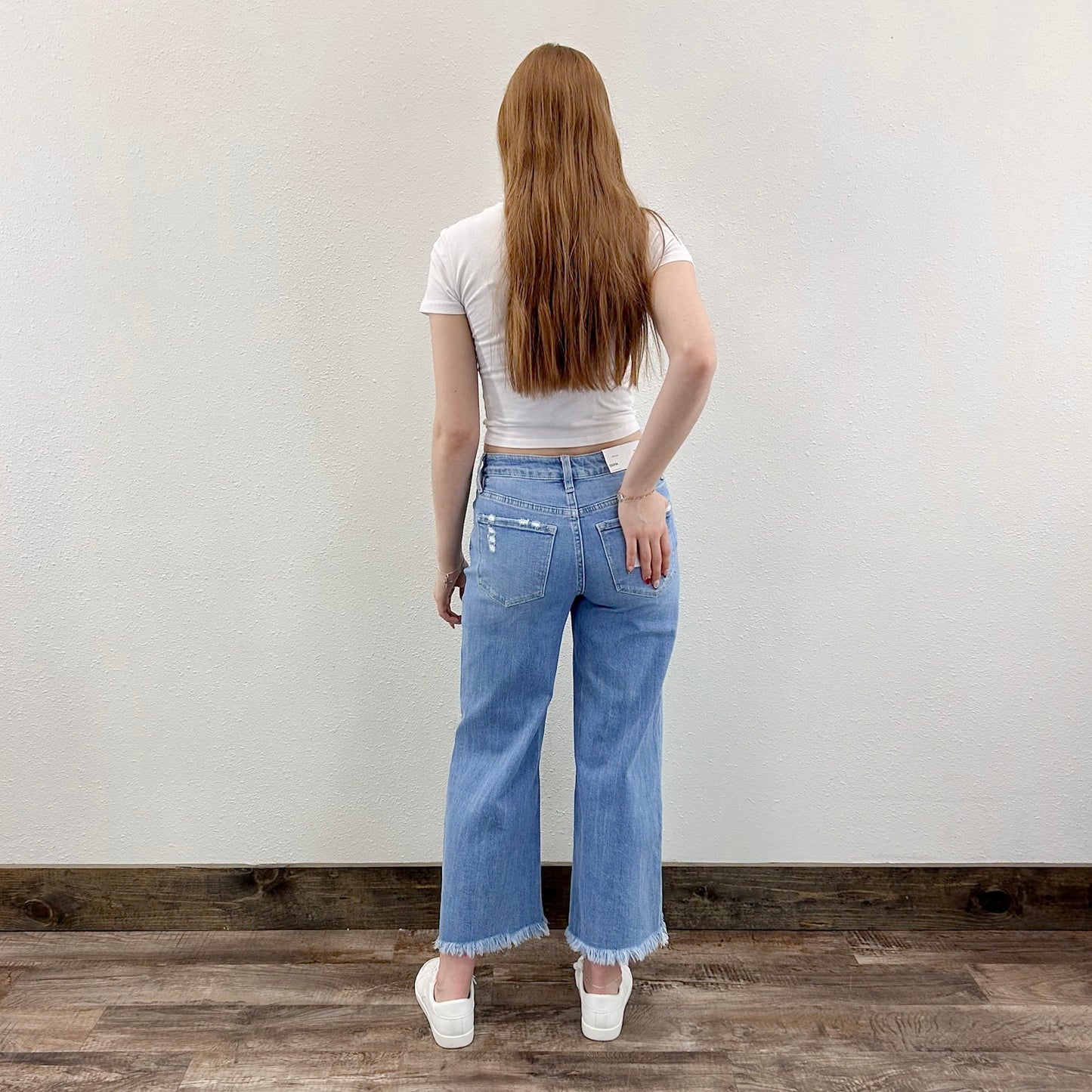 Distressed Crop Jeans