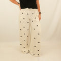 Embroidered Linen Pants