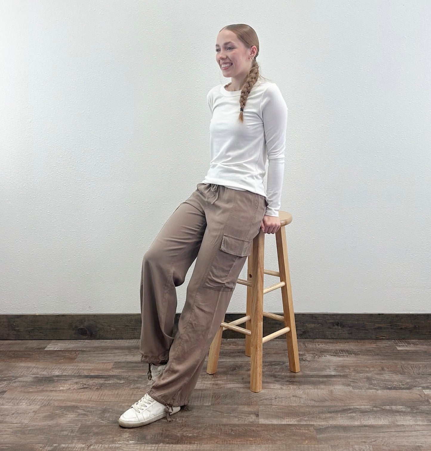 Drawstring Cargo Pants