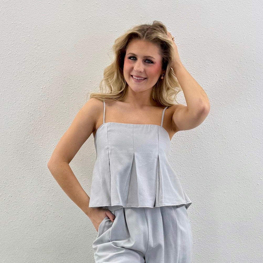 Pleated Tank Top