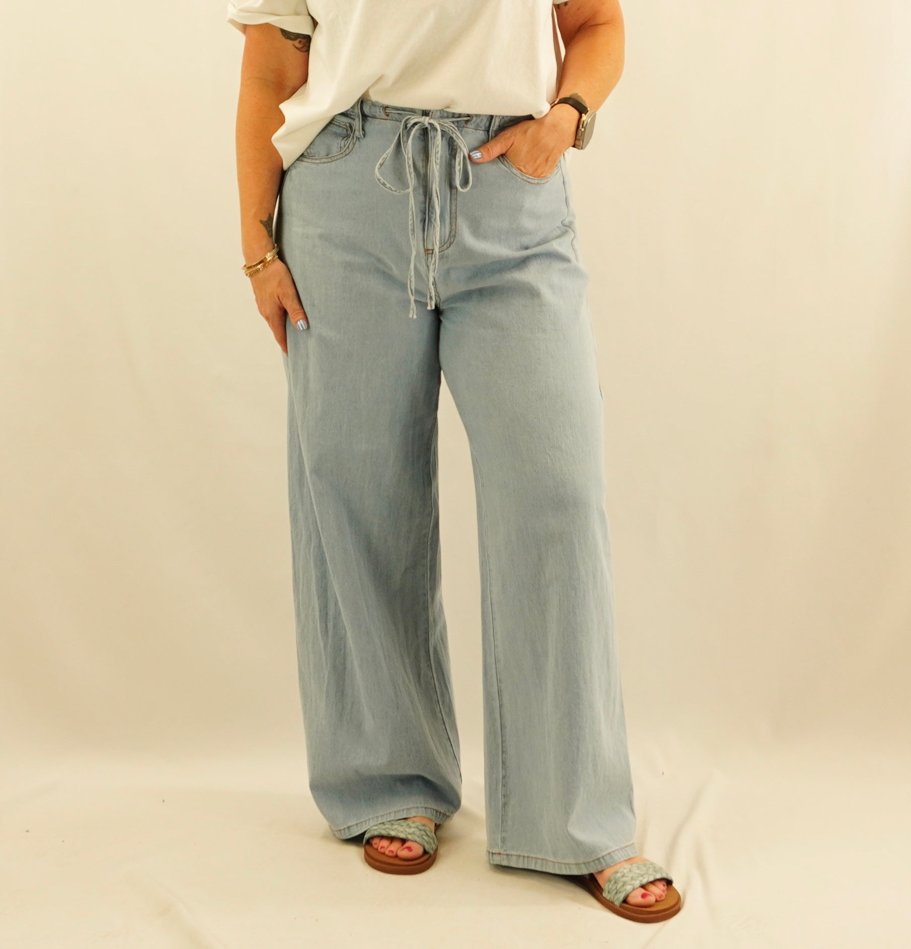 Drawstring Jeans
